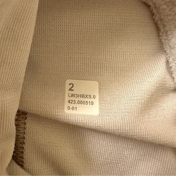 Lululemon Looped Terry Fleece Funnel Neck Bone Size 2 - Picture 11 of 11